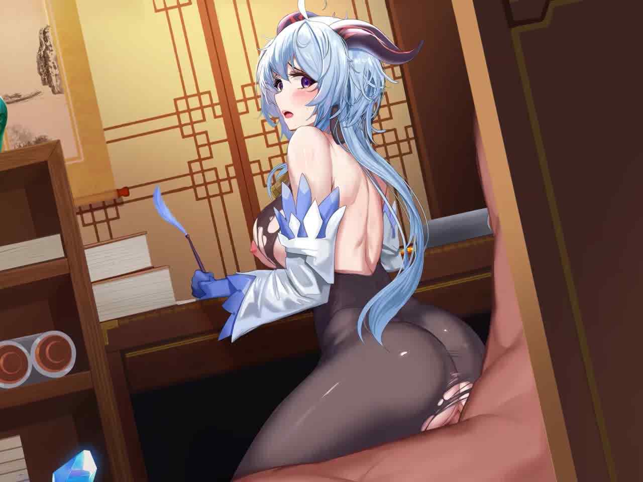  【原神】甘雨：正在工作呢 啊！ 怎么就插进来了 等等！ 的剧照9